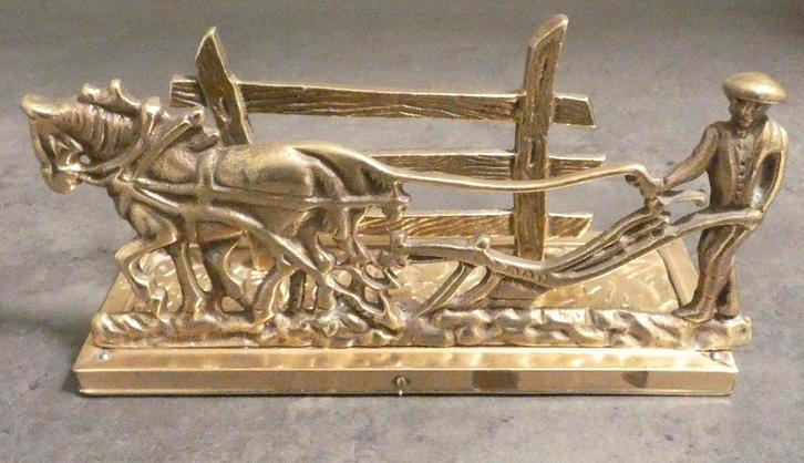 Vintage messing brievenhouder, servethouder [1599], Antiek en Kunst, Antiek | Woonaccessoires, Ophalen