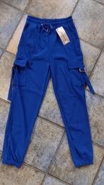 Nieuwe kobalt stretch broek S/M superkoopje, Ophalen of Verzenden, Nieuw, Blauw, Lang