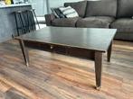 Te koop aangeboden donkerbruine salontafel, Huis en Inrichting, Tafels | Salontafels, 100 tot 150 cm, Zo goed als nieuw, Minder dan 50 cm
