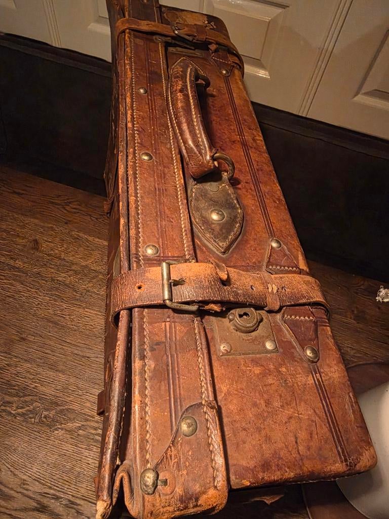 Antieke Engelse Steamer Trunk - 1920s Collector's Item, Ophalen of Verzenden