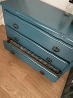 Brocante ladenkast oud blauw, Ophalen