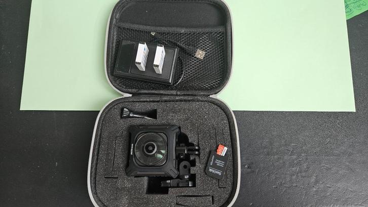 Nikon KeyMission 360 Draagbare Actie Camera, Audio, Tv en Foto, Fotocamera's Digitaal, Zo goed als nieuw, Nikon, Geen optische zoom