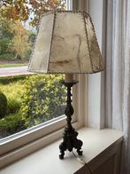 Vintage '70s Lamp - Koper & Varkenshuid, Ophalen, Gebruikt, Metaal, 50 tot 75 cm
