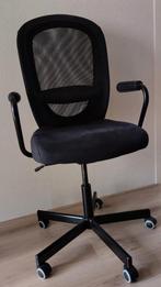 Ikea bureaustoel, Huis en Inrichting, Ophalen, Gebruikt, Zwart, Bureaustoel