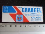 sticker peugeot talbot logo Crabeel ernest kalken, Verzamelen, Verzenden, Zo goed als nieuw, Auto of Motor