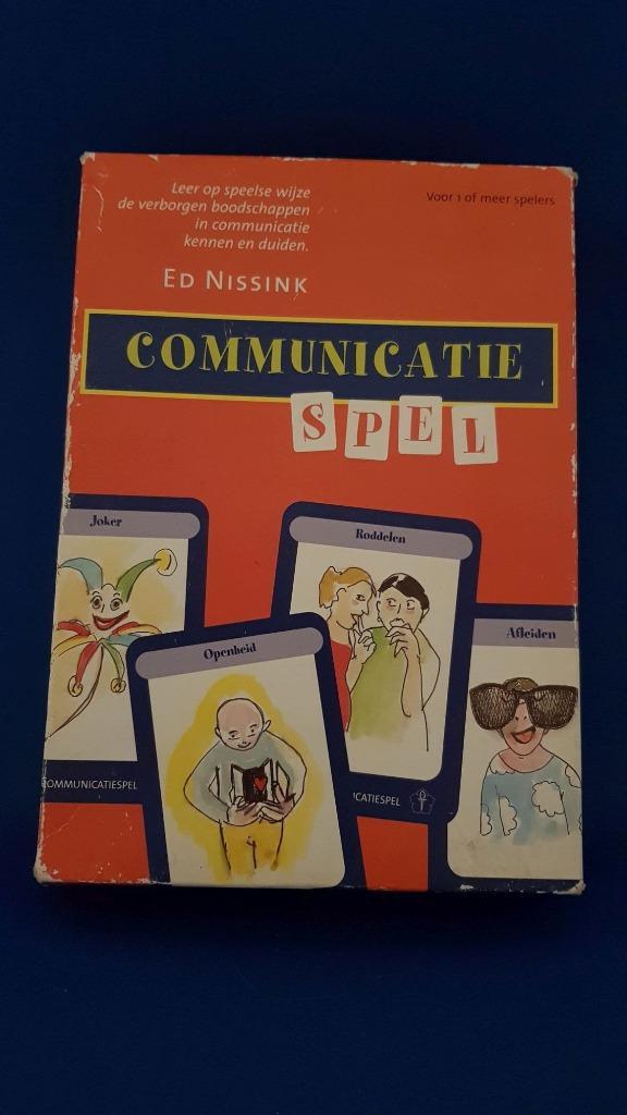 Communicatiespel, met Boek en Kaarten, Ed Nissink. 5A29, Hobby en Vrije tijd, Gezelschapsspellen | Kaartspellen, Gebruikt, Ophalen of Verzenden