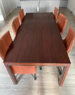 Eetkamertafel afm. 230x100 cm (zonder stoelen!), Huis en Inrichting, Tafels | Eettafels, Ophalen, Gebruikt, 200 cm of meer, 50 tot 100 cm