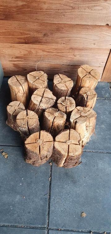 13x Zweedse Fakkels van Hout beschikbaar voor biedingen