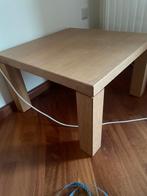 Blank eiken hoektafel/ bijzettafel, Huis en Inrichting, Tafels | Bijzettafels, Minder dan 55 cm, Gebruikt, Blank eiken, Rechthoekig