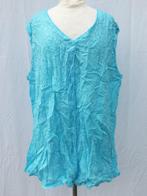 prachtige blauwe blouse ,stiksel, mouwloos.mt XXL.Merk Akshe, Blauw, ., Blouse of Tuniek, Ophalen of Verzenden
