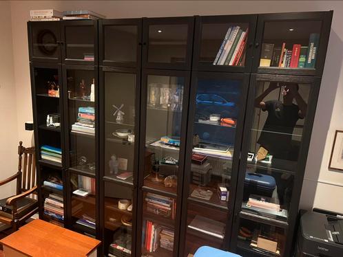 Prachtige Ikea vitrinekast b240xh232 cm verlichting billy, Huis en Inrichting, Kasten | Vitrinekasten, Zo goed als nieuw, 200 cm of meer