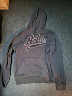 Vintage nike zwart velvet logo hoodie / sweater maat M, Ophalen of Verzenden, Zo goed als nieuw, Zwart