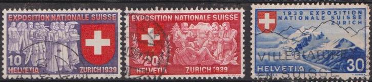 Zwitserland 1939 EXPO Zurich, Postzegels en Munten, Postzegels | Europa | Zwitserland, Gestempeld, Verzenden
