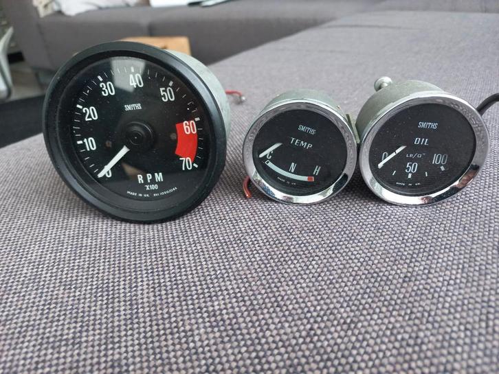 Smiths Tellerset Engelse Auto, Auto-onderdelen, Dashboard en Schakelaars, Mini, Oldtimer onderdelen, Overige automerken, MG, Rover