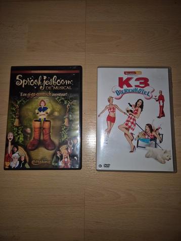 DVD Set: Sprookjesboom de Musical & K3 Dierenhotel beschikbaar voor biedingen