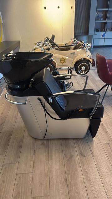 wasunit wasbak massage voetsteun pietranera zwart kapsalon beschikbaar voor biedingen