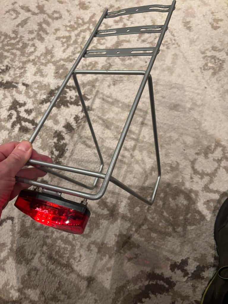 Steco Dragerverlenger Tasmee - Fietsbagagedrager met lamp, Ophalen of Verzenden, Gebruikt