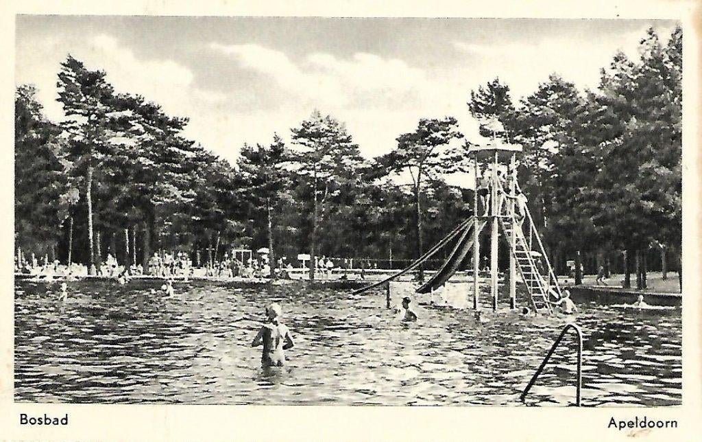 Apeldoorn- -Bosbad., Verzenden, 1940 tot 1960, Gelopen, Gelderland