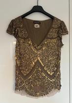 Prachtige gouden pailletten shirt van  Antik Batik in maat S, Kleding | Dames, T-shirts, Antik Batik, Zo goed als nieuw, Maat 36 (S)