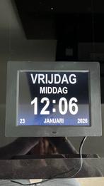 Digitale senioren/dementie klok met groot display, Ophalen, Gebruikt, Digitaal, Wekker of Tafelklok