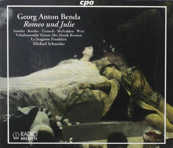BENDA Romeo und Julie 2 - CD SCHNEIDER CPO NIEUWSTAAT, Cd's en Dvd's, Cd's | Klassiek, Zo goed als nieuw, Barok, Met libretto