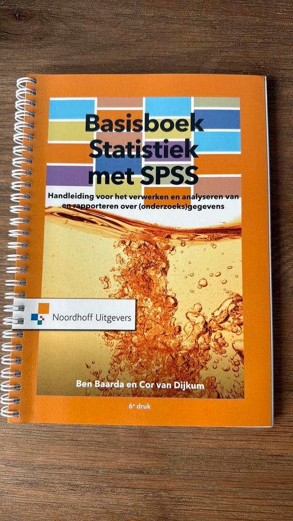 Ben Baarda - Basisboek Statistiek met SPSS, Boeken, Wetenschap, Nieuw, Ophalen