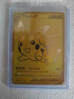 Pikachu V Gouden Pokemon Celebrations Kaart, Ophalen of Verzenden