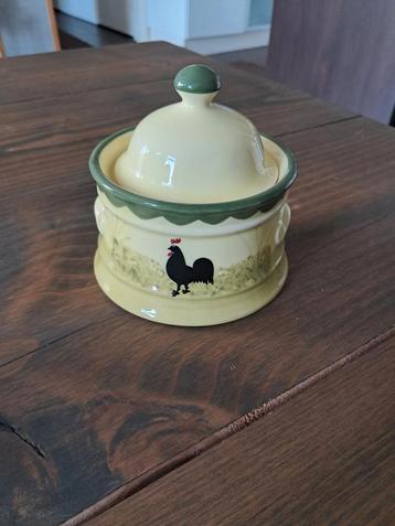 Zeller Fayence Suikerpot Kip & Haan beschikbaar voor biedingen