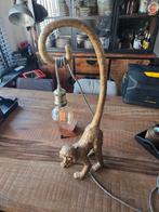 2 stuks Apenlamp - Gouden Decoratieve Tafellamp, Huis en Inrichting, Lampen | Tafellampen, Ophalen, Zo goed als nieuw, Minder dan 50 cm