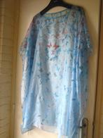 Hemelsblauwe zijden tuniek of pareo met vlinders SNAZZEYS, Verzenden, Nieuw, Blauw, Overige typen