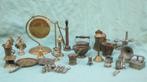 Verschillende miniatuurtjes van messing, tin, etc, Ophalen of Verzenden