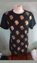 Reinders zwart met gouden glitters top, Maat 38/40 (M), Reinders, Zwart, Ophalen of Verzenden