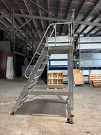 Bordestrap l rijdend l netjes l aluminium l magazijntrap l, Ophalen of Verzenden, Zo goed als nieuw, Overige typen, Minder dan 2 meter
