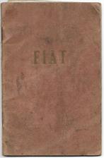 Fiat 1912 handboek handleiding manual, Ophalen of Verzenden