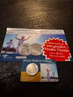FDC Zilveren Vredes Vijfje - Herdenkingsmunt, Setje, Ophalen of Verzenden, Geboorte of Huwelijk, 5 gulden