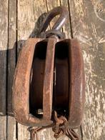 Oude houten katrol, Antiek en Kunst, Antiek | Gereedschap en Instrumenten, Ophalen of Verzenden