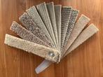 Bunch met staaltjes tapijt vloerbedekking crème / beige, Minder dan 50 cm, Ophalen of Verzenden, Zo goed als nieuw, Rechthoekig