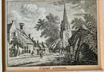 Ets/gravure 'T DORP GAPINGE, Antiek en Kunst, Kunst | Etsen en Gravures, Verzenden