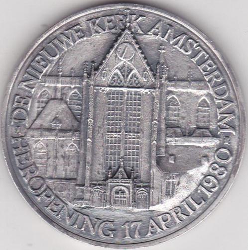 HEROPENING NIEUWE KERK AMSTERDAM 17 APRIL 1980, Postzegels en Munten, Penningen en Medailles, Overige materialen, Verzenden