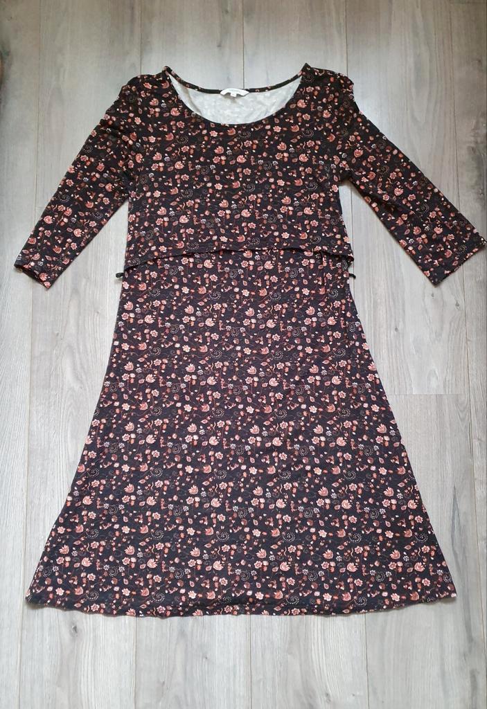 Zwangerschaps / voedingsjurk Noppies maat M, Kleding | Dames, Positiekleding, Zo goed als nieuw, Jurk, Maat 38/40 (M), Zwart, Ophalen of Verzenden