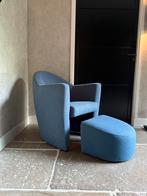 Prachtige vintage Leolux Carabita fauteuil met hocker, Huis en Inrichting, Fauteuils, ., Minder dan 75 cm, Ophalen of Verzenden
