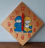 Vintage houten Simplex Toys klok Winter