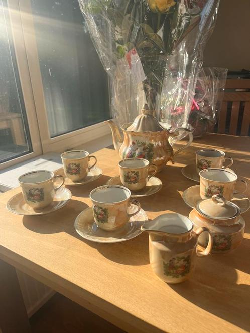 Vintage / Antiek Pools theeservies (Wawel) compleet, Antiek en Kunst, Antiek | Servies compleet, Ophalen