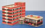 Kibri H0 8240 Esso motor hotel met restaurant., Overige merken, Gebruikt, Gelijkstroom of Wisselstroom, Brug, Tunnel of Gebouw