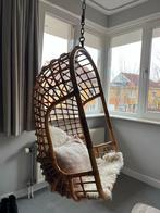 hangstoel, Ophalen, Bruin, Riet of Rotan, Zo goed als nieuw
