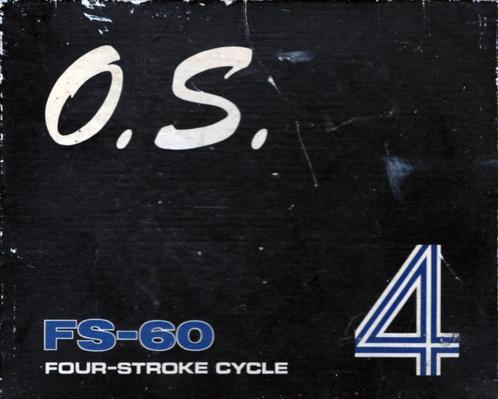 O.S. MAX FS-60 VIERTAKT RC MOTOR IN DOOS MET ALLE TOEBEHOREN, Hobby en Vrije tijd, Modelbouw | Radiografisch | Vliegtuigen, Gebruikt