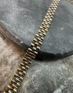 Prachtige 14k gouden tricolor Rolex armband, Sieraden, Tassen en Uiterlijk, Armbanden, Ophalen of Verzenden, Nieuw, Goud
