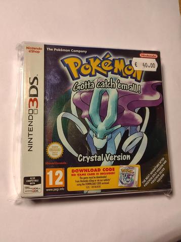 Pokémon Crystal Version Nintendo 3DS Doos beschikbaar voor biedingen