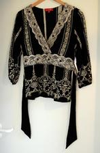 Prachtig zgan tuniek zwart met kant Derhy maat M 40, Kleding | Dames, Maat 38/40 (M), Zwart, Derhy, Ophalen of Verzenden