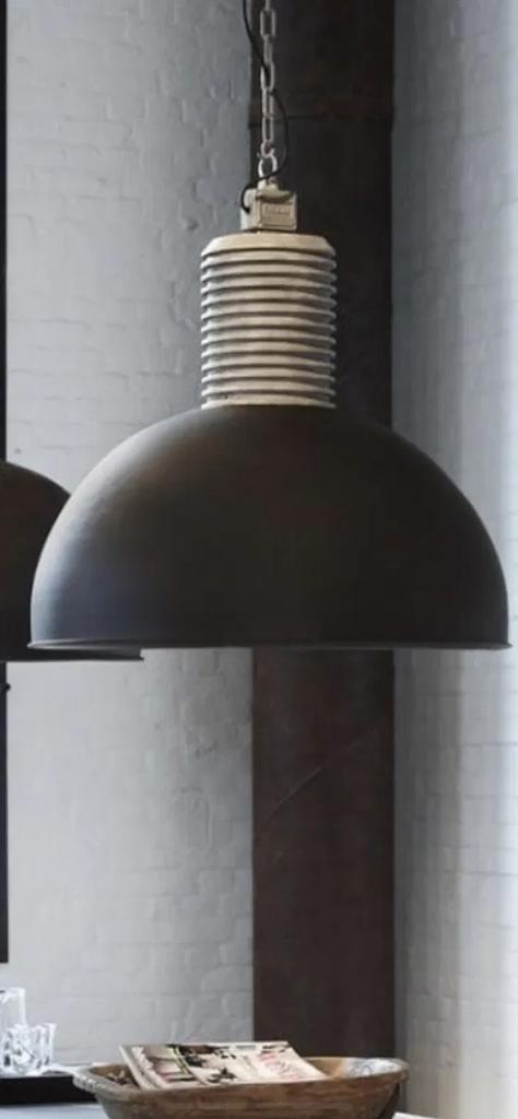 Frezoli Lozz XL 78cm Grijs/Zwart Hanglamp, Huis en Inrichting, Lampen | Hanglampen, Gebruikt, 75 cm of meer, Metaal, Ophalen